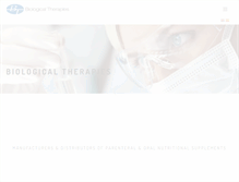 Tablet Screenshot of biologicaltherapies.com