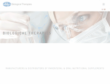 Tablet Screenshot of biologicaltherapies.com.au